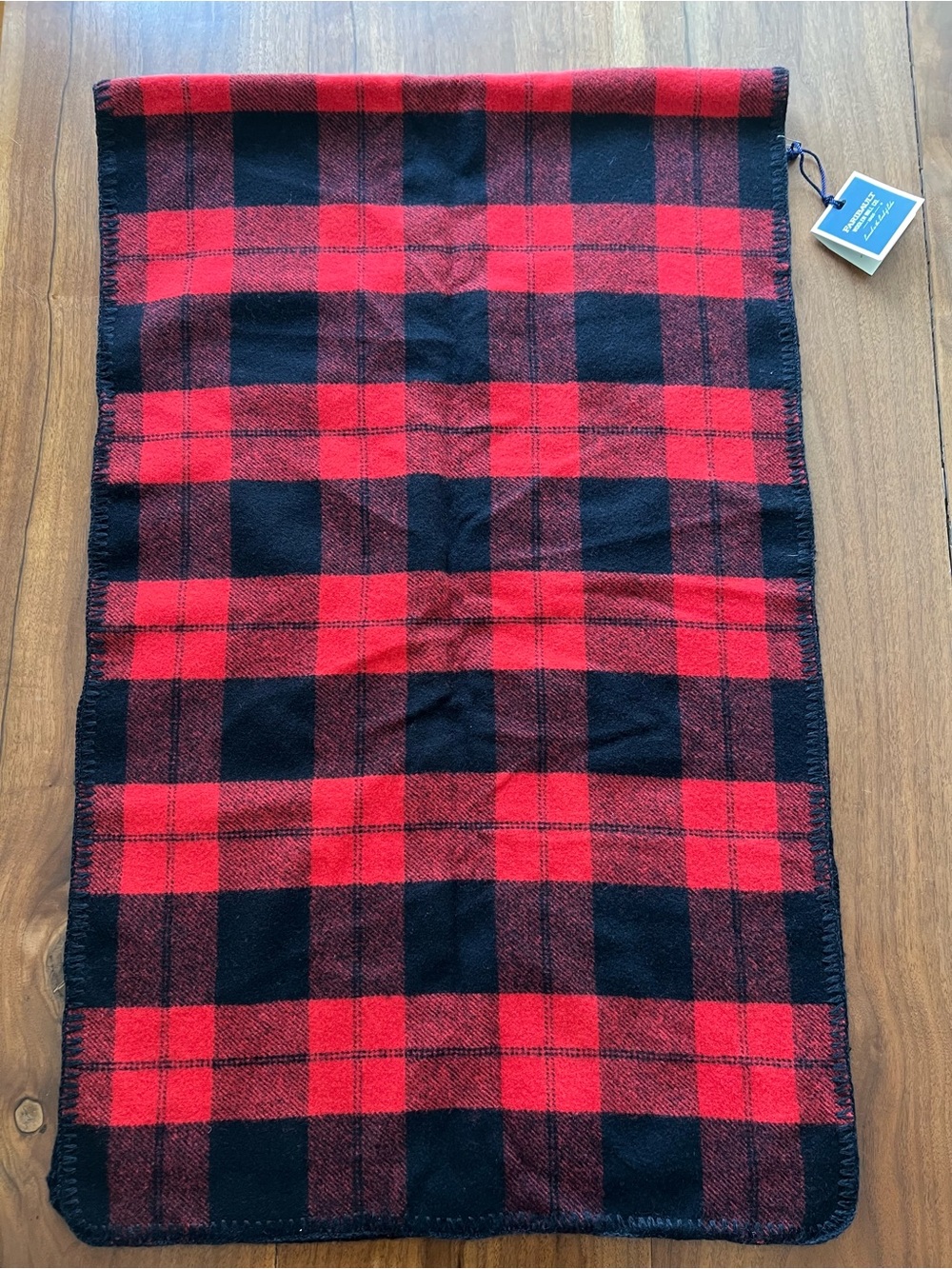 Plaid Red and Black Buffalo Check Scarf Wrap